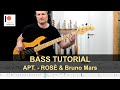APT ROSÈ Bruno Mars Bass Tutorial Sheet TABs