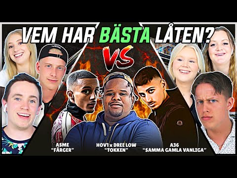 VEM HAR BÄSTA LÅTEN? (A36, Asme, Hov1 x Dree Low) | Swedish Rap Reaction | #36