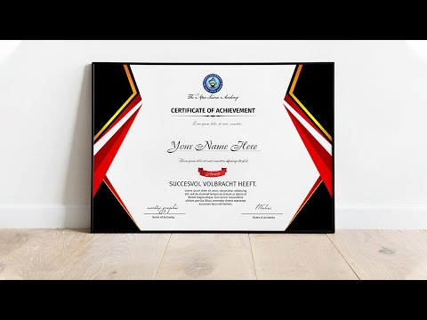 How to Academic Certificate Design in Adobe Photoshop Make a Certificate Vertex Graphic