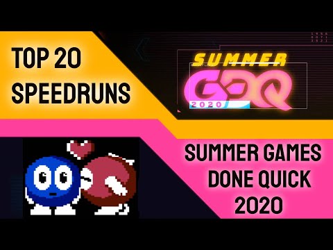 Top 20 SGDQ 2020 Speedruns (GDQ Highlights)