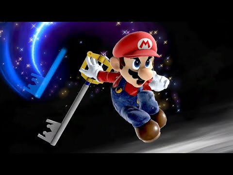 Mario Wields Sora Keyblade Final Smash + Final Blow Victory Screen - Super Smash Bros. Ultimate