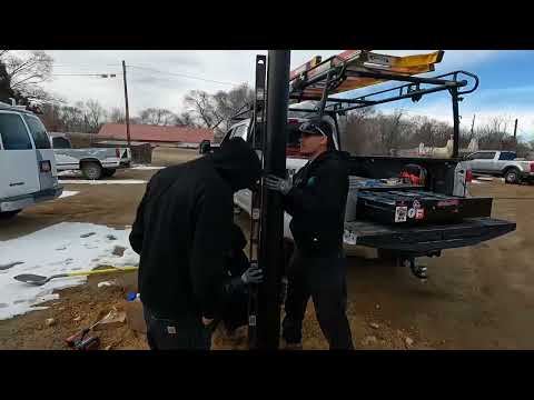 Green Frog System - Stealth - V5 all in one solar light pole installation