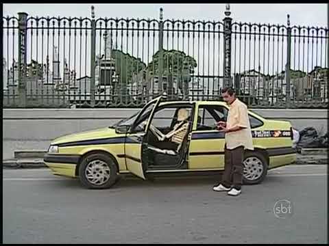 Pegadinha da caveira no taxi