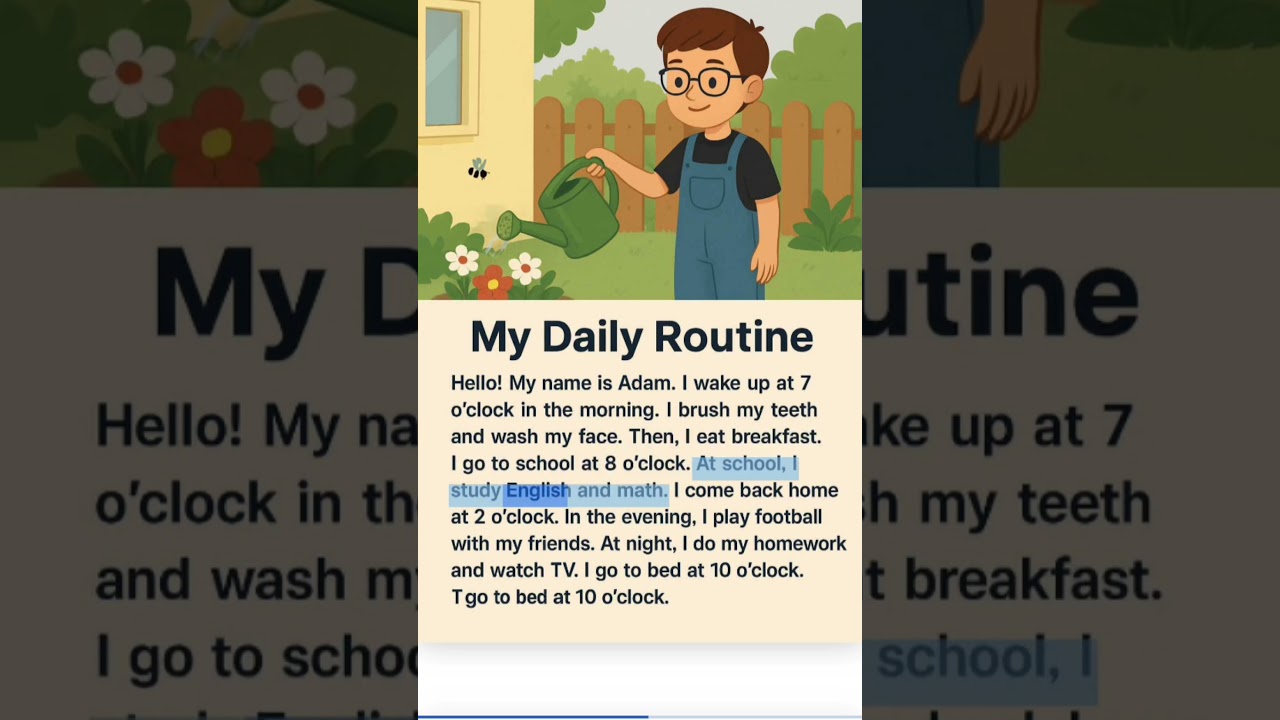 Practice Shadowing: Daily Routine in English – A1 Beginners | Improve ...