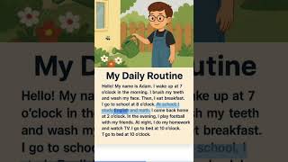 Daily Routine in English – A1 Beginners | Improve Listening & Speaking with Shadowing