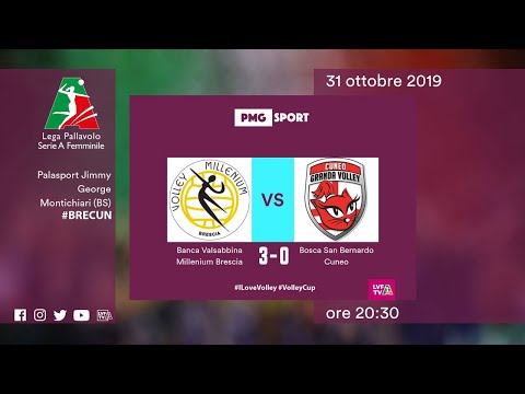 Serie A1 Volley Femminile - Millennium Brescia vs Bosca S. Bernardo Cuneo - 4G