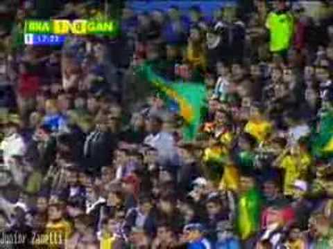 Brasil - Gana - 1-0 (golo de Vagner Love )