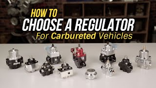 12-803K Carbureted Fuel Pressure Regulator Plumb Kit - video thumbnail 2