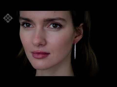 4.00ct Lab Diamond Hoop Earrings H/Si Quality in 9K White Gold - NDH5250Y