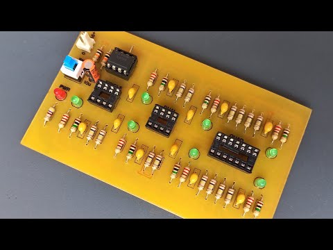 Opamp IC Tester Circuit Board For Single, Dual & Quad Opamps In DIY PCB / Making Video