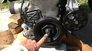 2002 Honda CRV Harmonic balancer removal.