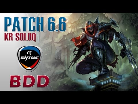 CJ Entus BDD - Zed Mid Lane - KR SoloQ
