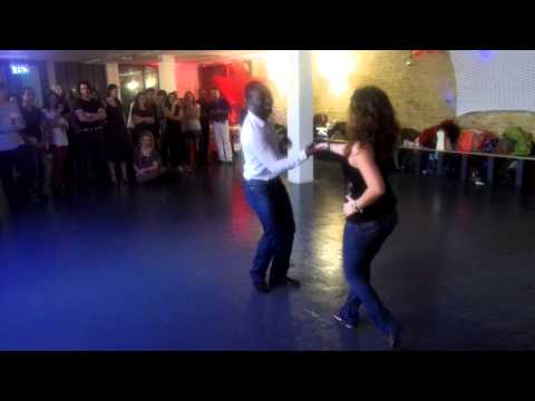 Ekow Oduro & Sophie Harman West Coast Swing Freestyle Demo for Charity, London, UK November 2013