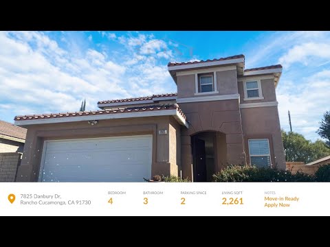 4 BEDROOM HOME FOR LEASE IN RANCHO CUCAMONGA property video