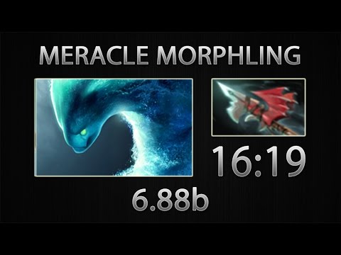Dota 2 Morphling Fast Farm - Meracle - Hurricane Pike - 16:19 [6.88b]