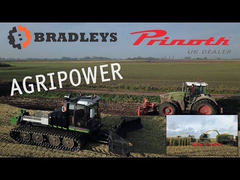 BRADLEYS - Prinoth Leitner LH500 Agripower Demo machine Maize harvest BioMass production 2021 UK