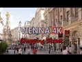 Ultra HD 4K Vienna Travel Lifestyle Shopping Street German Tourism Tourist Sight Video Stock Footage