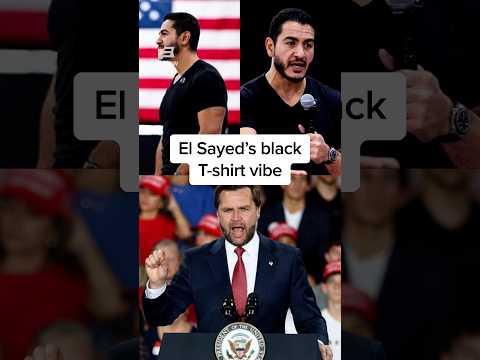 Abdul El Sayed's black T-shirt vibe