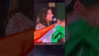 Nora Fatehi with indian flag at fifa fanfest doha qatar #norafatehi #india #fifa #manoramanews