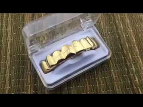 14k Gold Plated Eight 8 Tooth Top Teeth Grillz