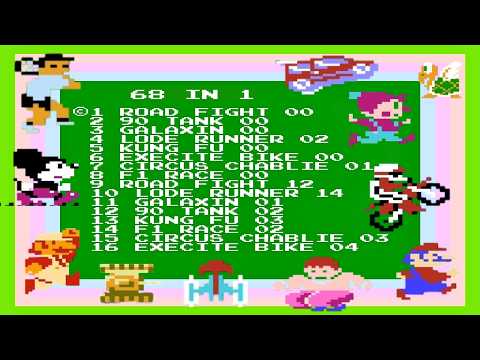 NES 68 in 1 Longplay : Playing Classic Nintendo Games