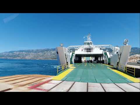 Fahrt Insel Pag zur Fähre nach Prizna mit Wohnmobil