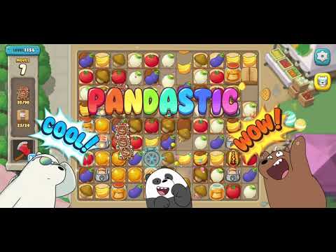 We Bare Bears Match3 Repairs Level 1156 - No Boosters