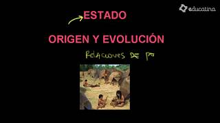 Estado  Origen y evolución histórica I
