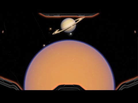 Falling Into Titan, moon of Saturn (Simulation)