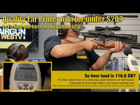 Quality Ear Protection for WAY less than $20!? - We test it here on AirgunWebTV!