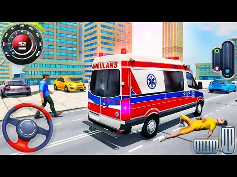 Ambulance Van Emergency Driving 2024 - 911 Helicopter Rescue Flight Simulator - Android GamePlay #3