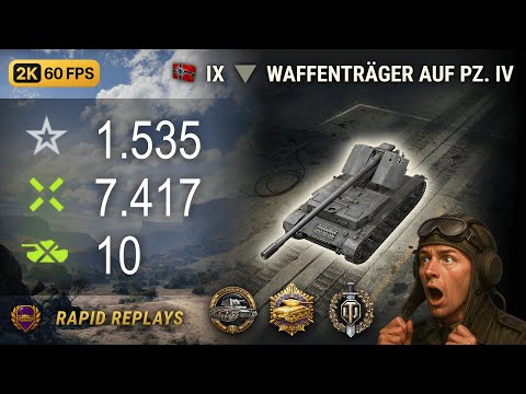 Waffenträger auf Pz. IV | 7.4K DMG, 10 Kills | Kolobanov's Medal