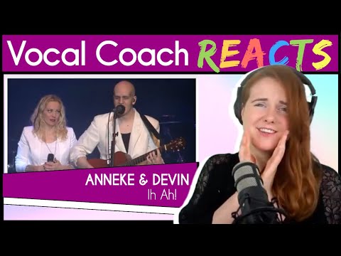 Vocal Coach reacts to Anneke Van Giersbergen & Devin Townsend - Ih Ah! (Live)