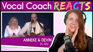 Vocal Coach reacts to Anneke Van Giersbergen &amp; Devin Townsend - Ih Ah! (Live)
