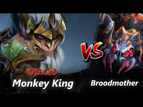 Ceb offlane Monkey King vs Broodmother/Disruptor | First 10 minutes