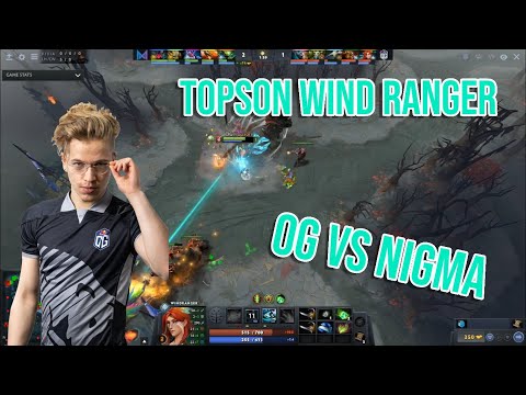 Dota 2 Topson WindRanger | OG VS Nigma | Omega League