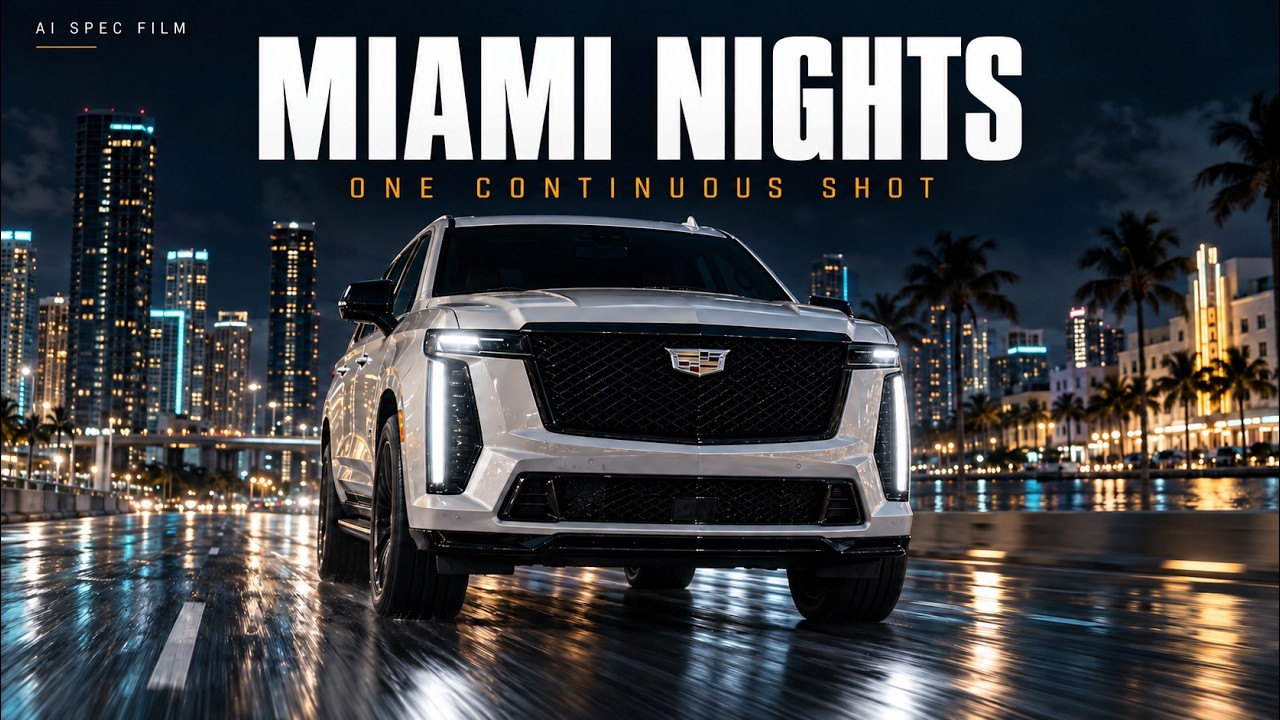 Cadillac Escalade-V Miami Nights AI spec commercial thumbnail