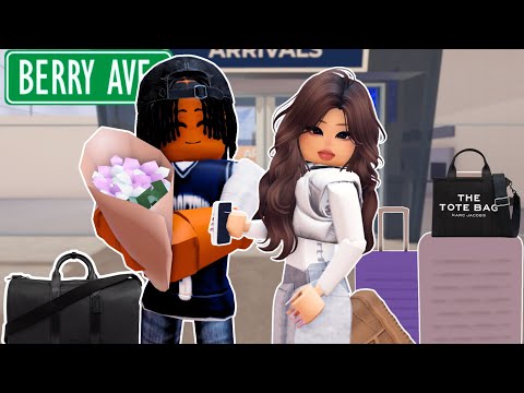 LONG DISTANCE GIRLFRIEND SURPRISED ME! *VOICED* Berry Avenue Roleplay