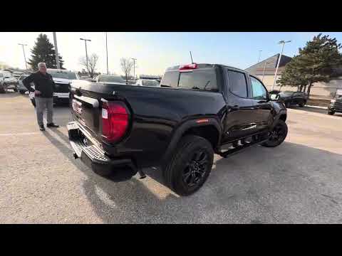 2025 GMC Canyon Crew Cab Short Box 4-Wheel Drive Elevation in Black for sale at Boyer Pickering Chevrolet Cadillac Buick GMC Ltd. in Pickering, ON