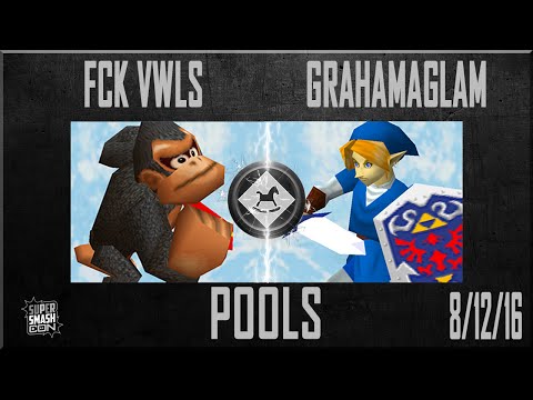 SSC 2016 Pools - fck vwls (Donkey Kong) Vs. Grahamaglam (Link) Super Smash Bros - SSB64