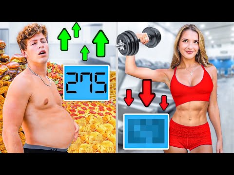 WHO CAN GAIN VS LOSE THE MOST WEIGHT IN 24 HOURS!!