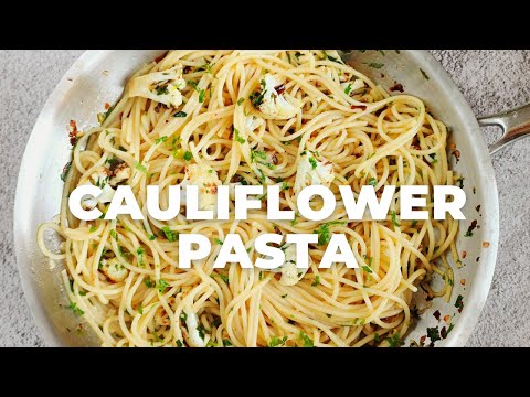 Roast Cauliflower Pasta l Easy Midweek Meal - Flavours Treat
