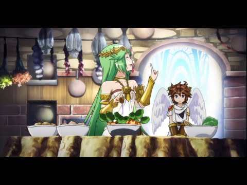 Kid Icarus:  Uprising Animation Shorts - Palutena's Revolting Dinner Part 1 [1080p Upscale]