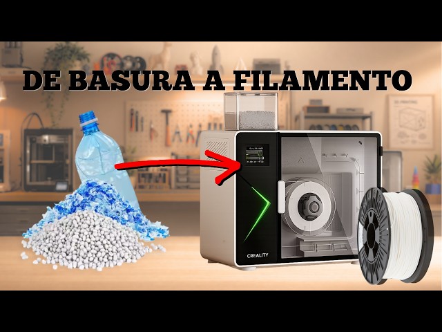 Vídeo relacionado con Extrusoras Para Impresora 3D, Máquina Para Fabricar Filamentos De Pet Reciclado 3D Con Pantalla Digital, Temperatura Y Velocidad Ajustables, Máquina Para Fabricar Filamentos De Escritorio Green