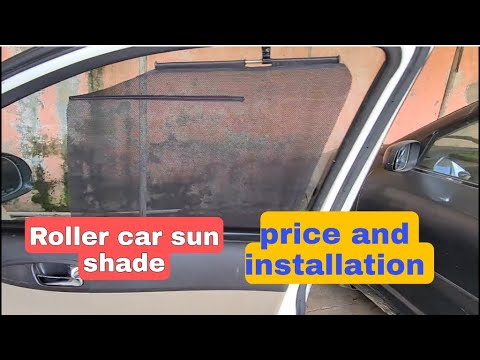 Installed roller curtains in Hyundai i20 | Car10 roller sun shades Review | luxury car feature