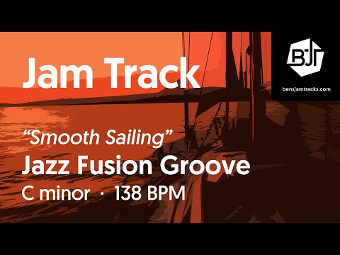 Jazz Fusion Groove Jam Track in C minor "Smooth Sailing" - BJT #78