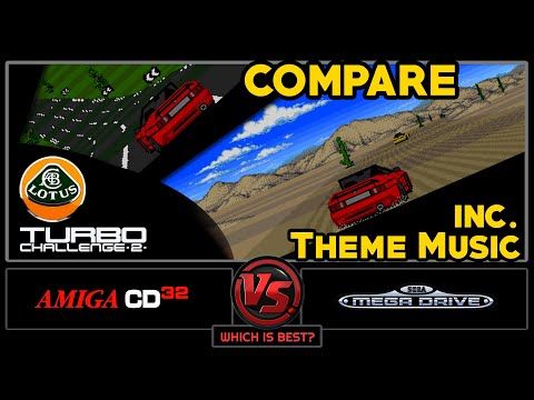 WHICH IS BEST? LOTUS Turbo Challenge 2 (Lets Compare) Amiga Vs Mega Drive
