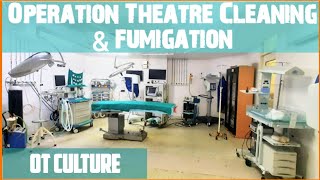 Operation theatre cleaning, #fumigation  and ot #culture