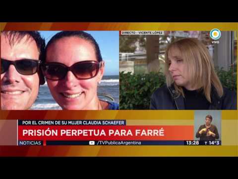 TV Pública Noticias -  Sandra Schaefer hermana de Claudia, víctima de farré