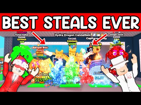 I STOLE THE *RAREST* LOOT DURING TSUNAMI ADMIN ABUSE (INSANE) In Steal a Brainrot